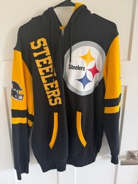 NFL Pittsburgh Steelers Black and Gold Hoodie